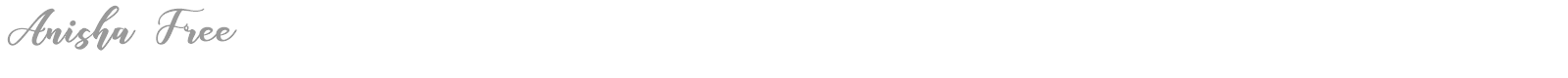 Anisha font preview